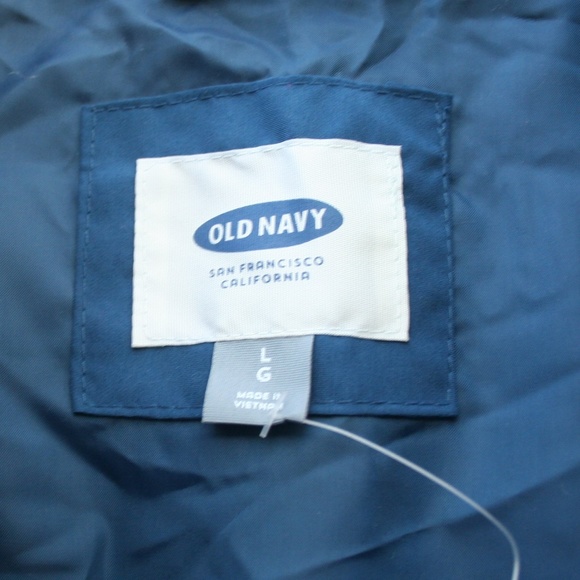 Old Navy Men's Puffer Vest Blue & Brown - Picture 4 of 4